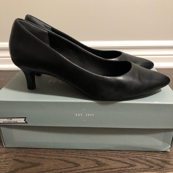 Rockport Black Leather Heels - Picture 1 of 7